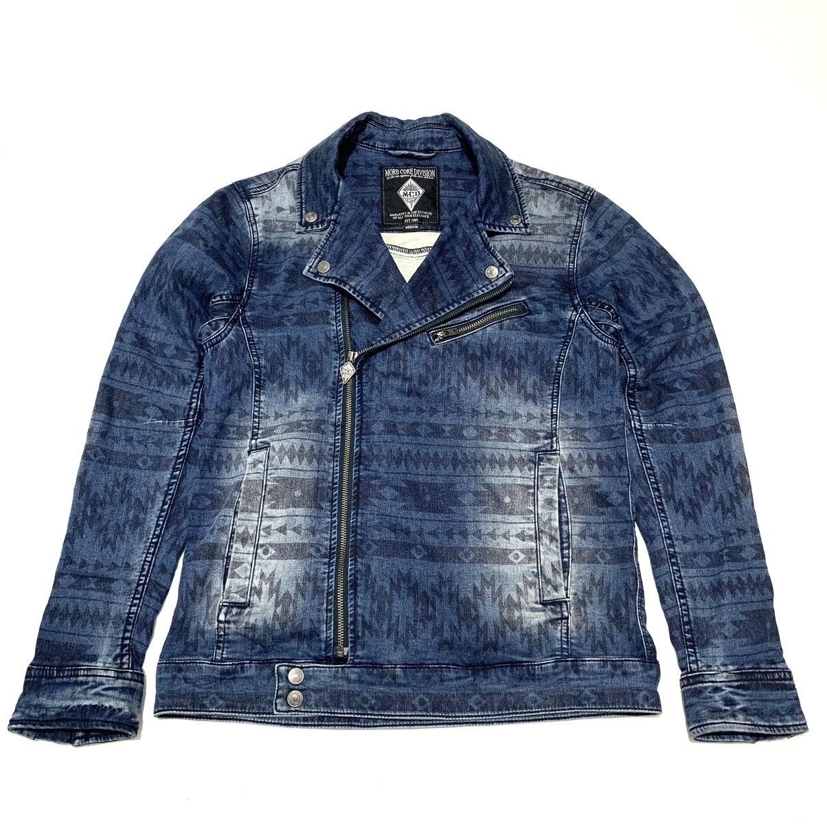 00s L.G.B. coated riders jacket denim