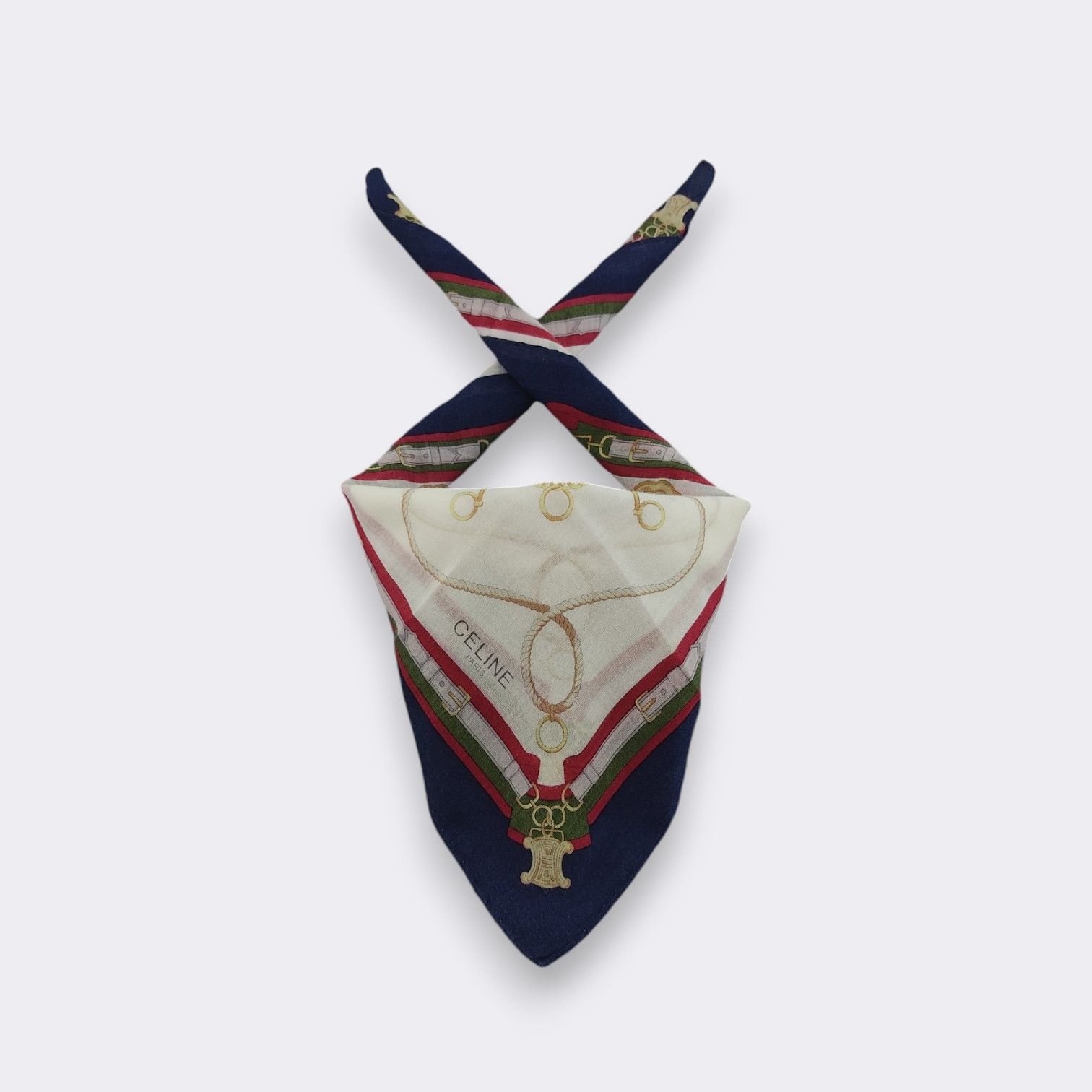 Celine Vintage Celine Handkerchief Neckerchief Bandana H183H Size ONE SIZE - 1 Thumbnail