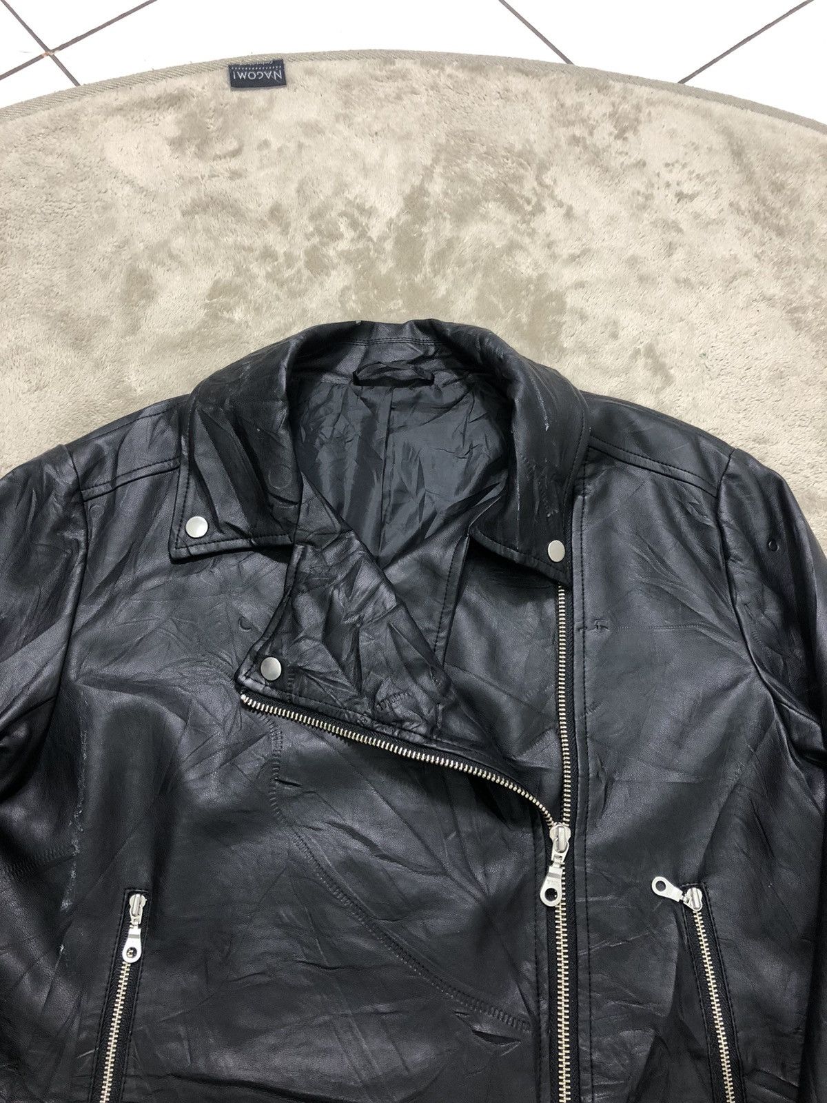 Japanese Brand × Seditionaries Vintage Pvc Leather Crop Jacket Seditionaries Punk Style Size M / US 6-8 / IT 42-44 - 3 Thumbnail