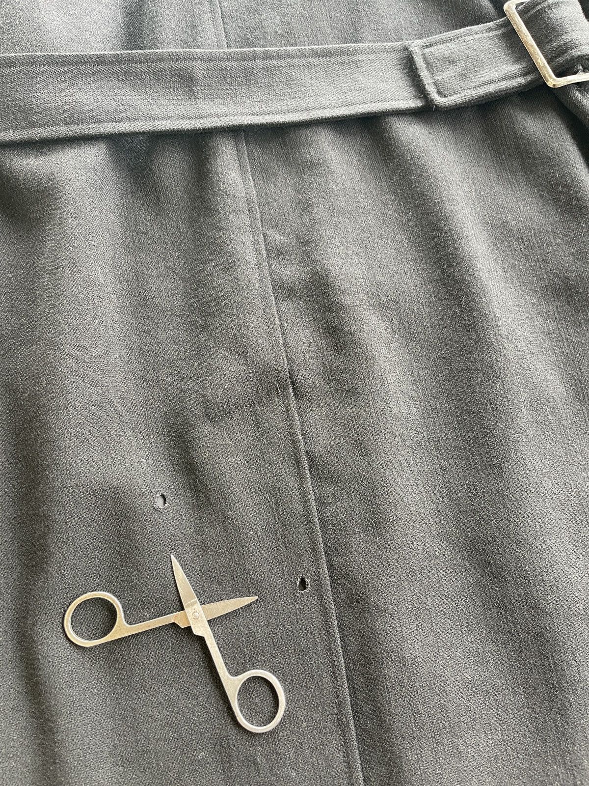 Yohji Yamamoto Yohji Yamamoto Black Gabardine Belted Trenchcoat Size US M / EU 48-50 / 2 - 9 Thumbnail