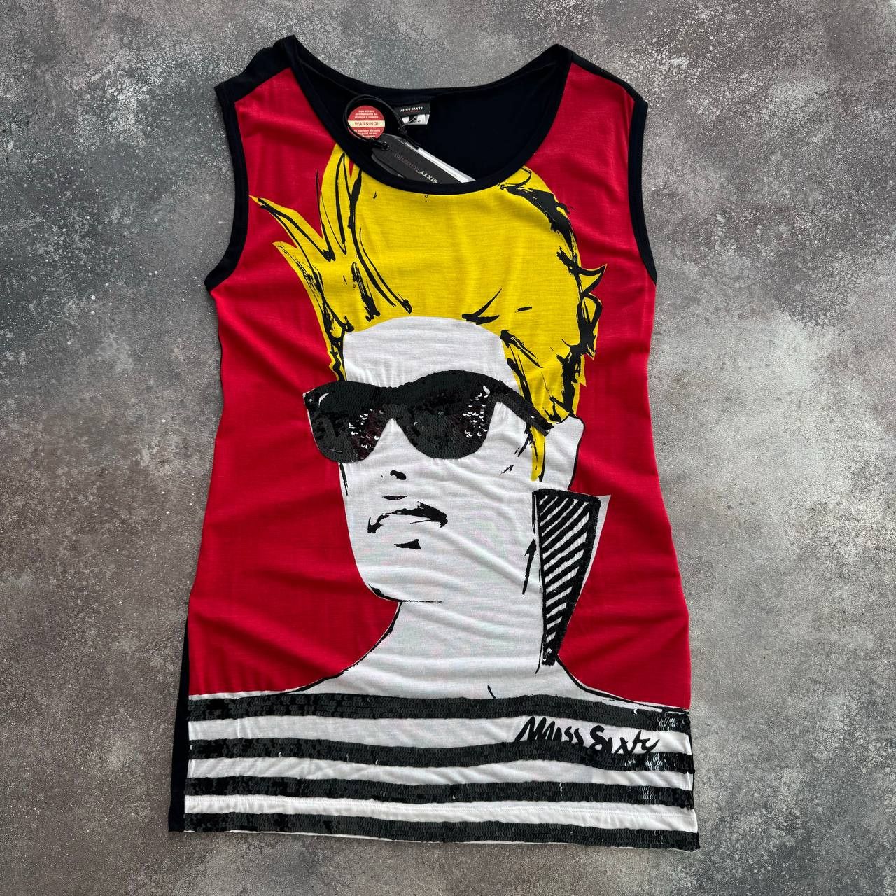 Hysteric Glamour × Japanese Brand × Miss Sixty Y2K Miss Sixty Vintage Super Glam Long Tank Top / Tunic Size S / US 4 / IT 40 - 1 Thumbnail