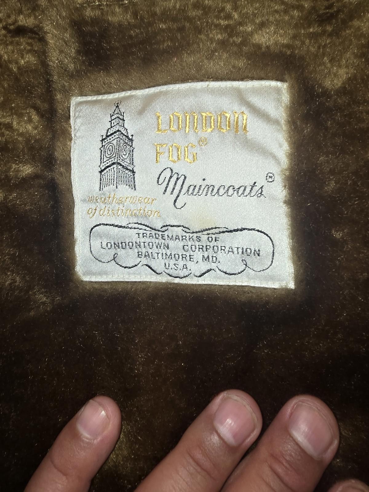 London Fog London Fog Maincoat Vintage Brown Overcoat Soft Velvet Size M / US 6-8 / IT 42-44 - 2 Thumbnail