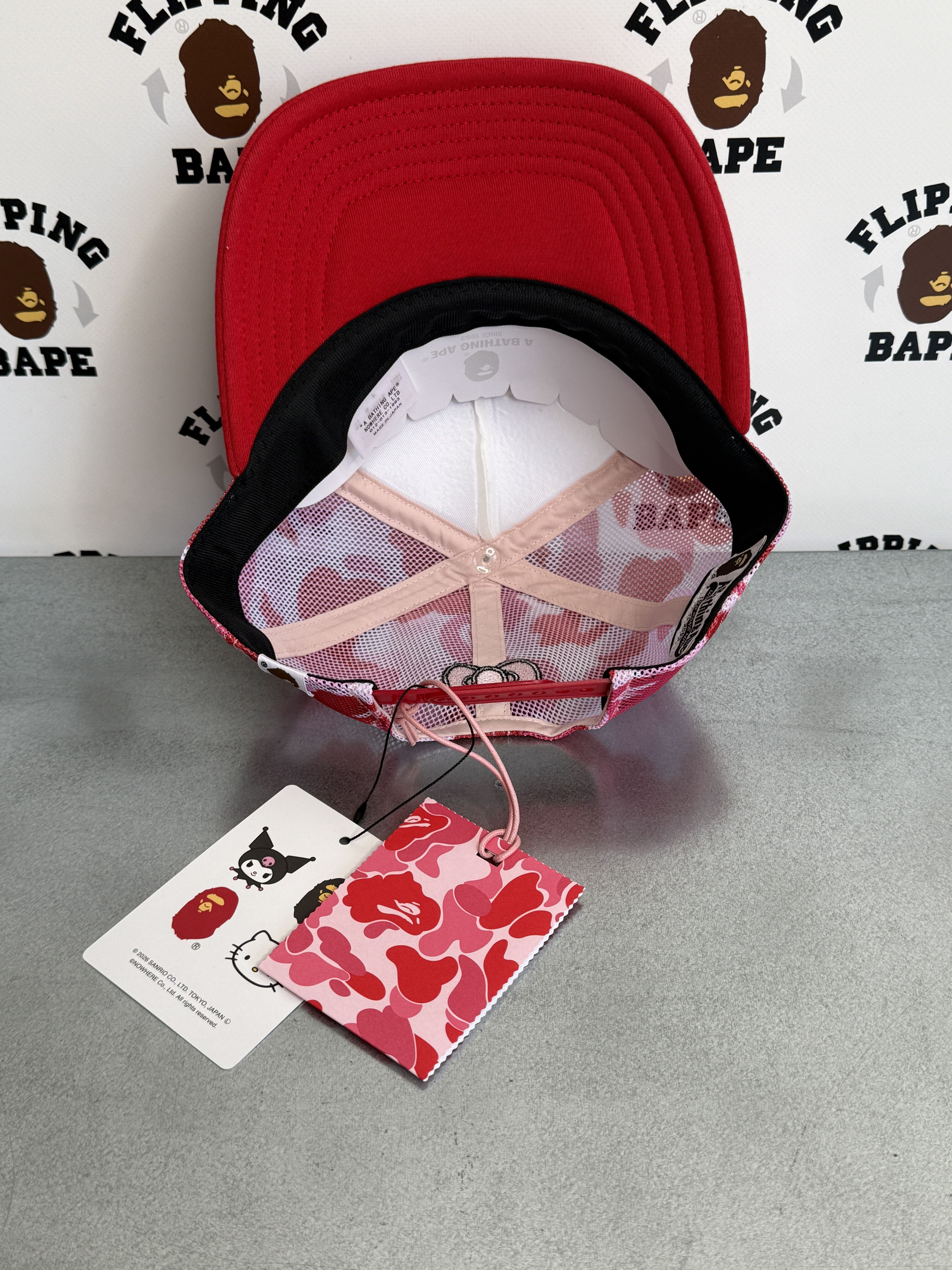 Bape BAPE X HELLO KITTY ABC CAMO MESH CAP Size ONE SIZE - 9 Thumbnail