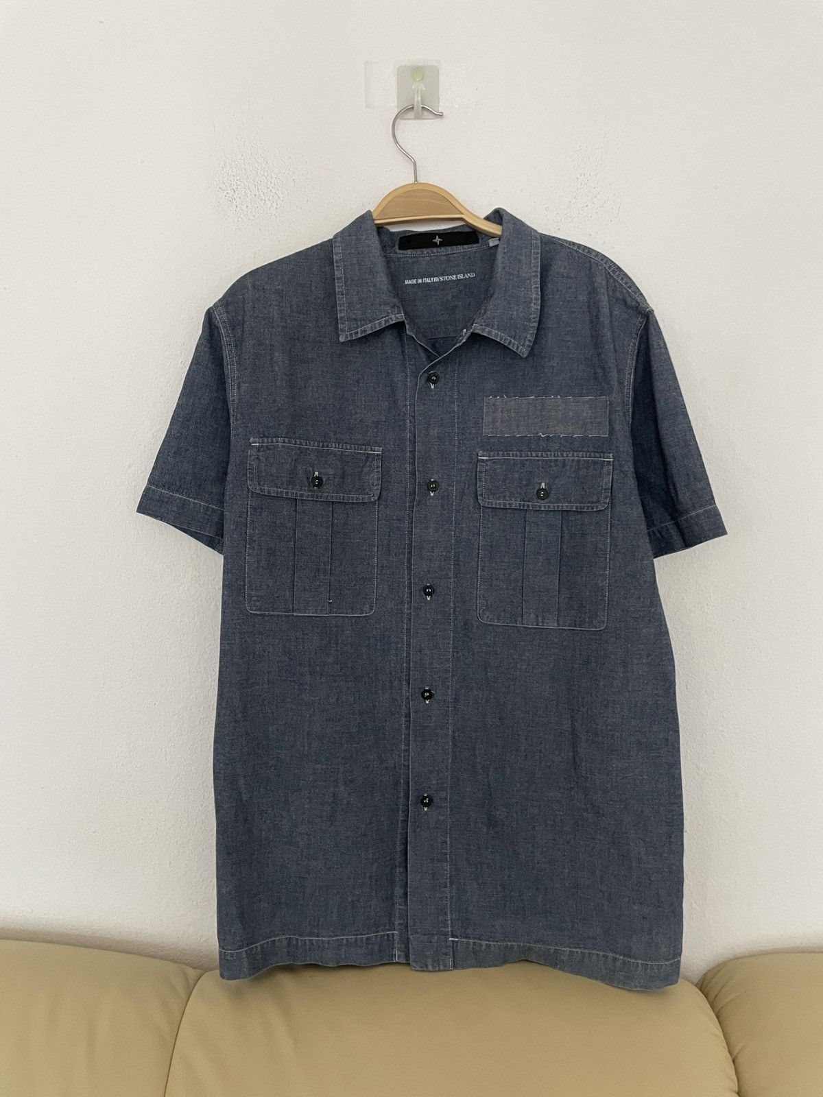 Stone Island Vintage Stone Island Denims 2002 Denim Shirt Size US L / EU 52-54 / 3 - 11 Thumbnail
