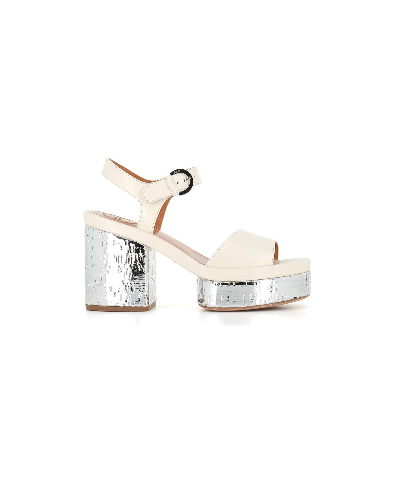 Chloe o1y0825 Ankle Strap Sandals in White Size US 6 / IT 36 - 1 Thumbnail