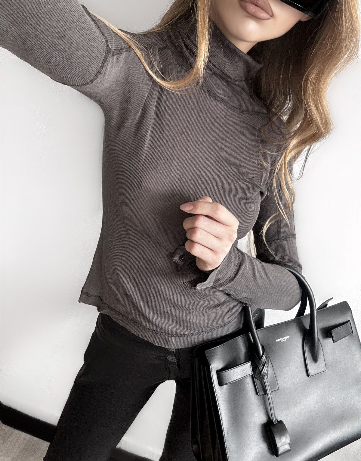Gucci Tom Ford for Gucci asymmetrical long sleeve blouse Size S / US 4 / IT 40 - 3 Thumbnail