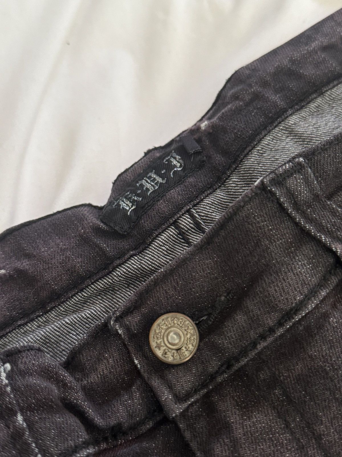 FourFourOnline Onyx Laced Denim Flares