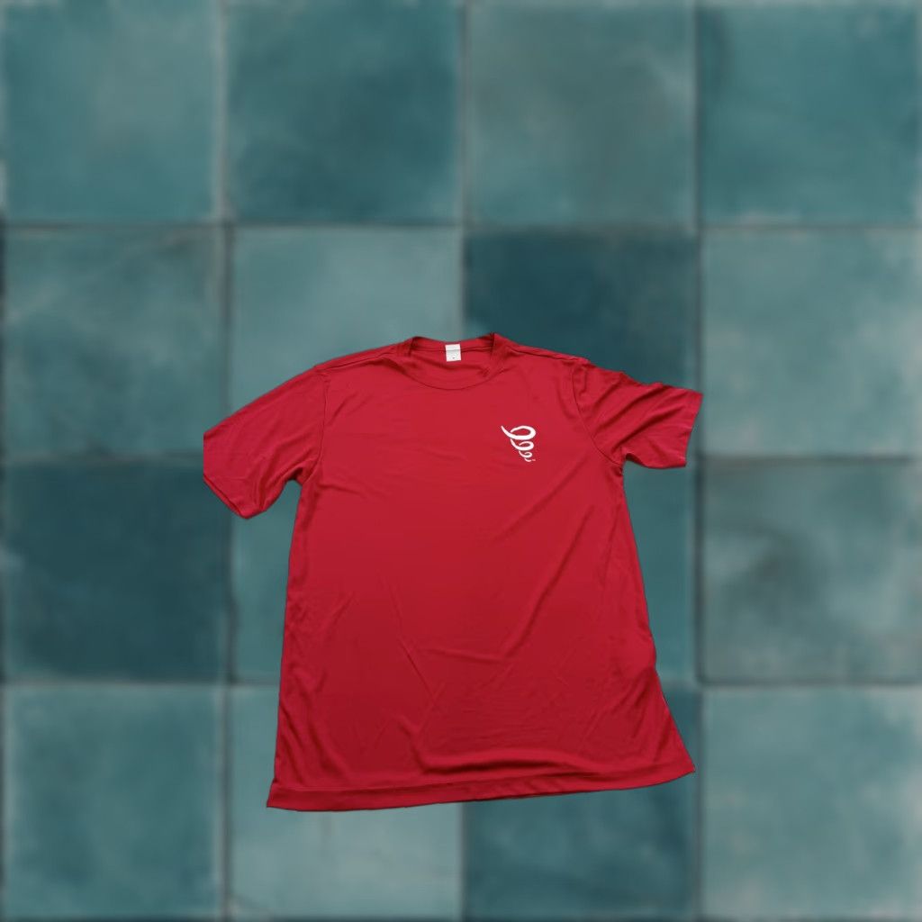 Logo 7 Jamba Shirt Mens Medium Red Sport-Tek Performance Tee Polyester Lightweight Logo Short Sleeve Crew Neck T-Shirt Fitness Gym Running Size US M / EU 48-50 / 2 - 1 Thumbnail
