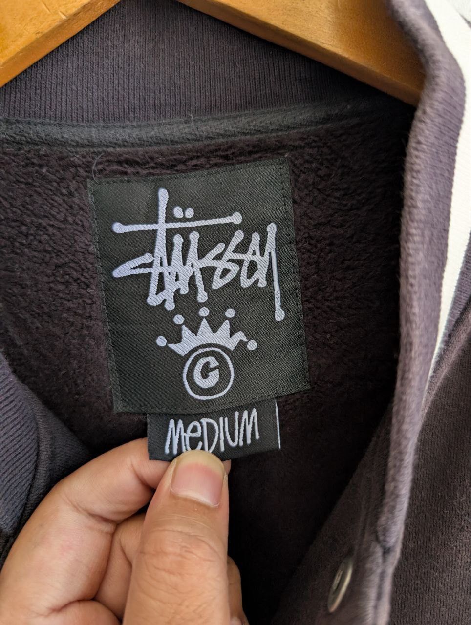 Stussy vintage STUSSY big logo jacket bomber sweater Size US M / EU 48-50 / 2 - 12 Thumbnail