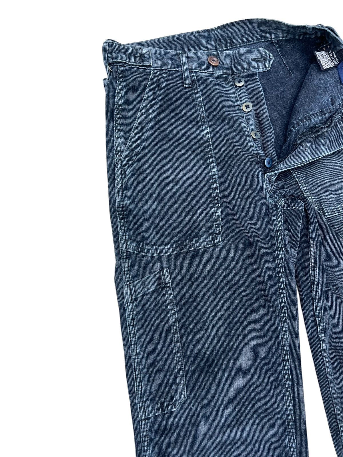 45rpm 2000s 45rpm Japan Fade Corduroy Blue Black Fatigue Pant Size US 28 / EU 44 - 8 Thumbnail