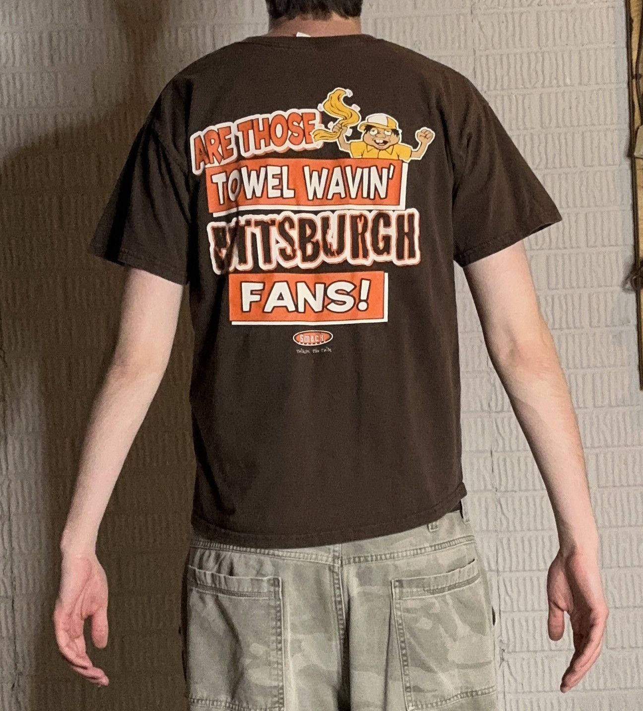 NFL Vintage Cleveland Browns NFL Funny Graphic T Shirt Size US L / EU 52-54 / 3 - 2 Thumbnail