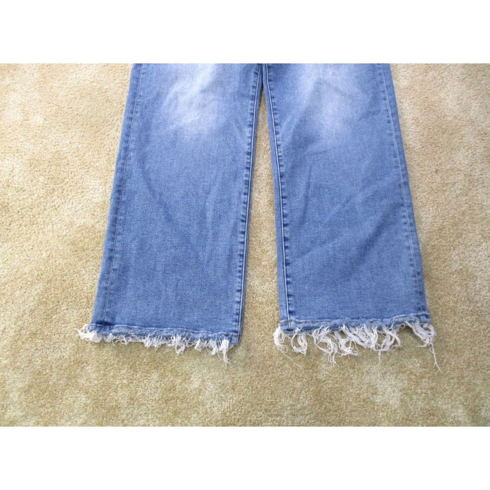Vintage Mica Jeans Women's 31 High Rise Wide-Leg Denim Blue 5-Pocket Stretch Regular Inseam 31 Modern Bohemian Classic Size 24" / US 00 / IT 34 - 2 Thumbnail