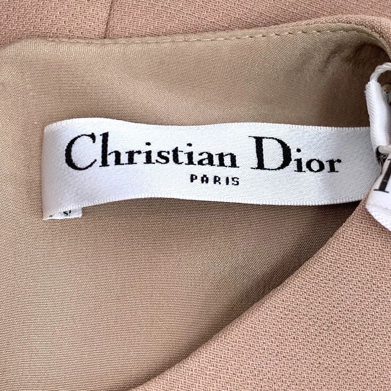 Dior Dior Bare pink wool round neck sleeveless dress 2506-Nextar Size XS / US 0-2 / IT 36-38 - 5 Thumbnail