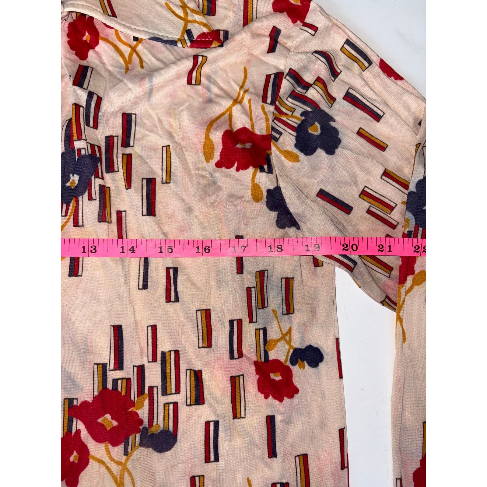 Other Vintage 70s disco button up shirt nylon Size US L / EU 52-54 / 3 - 5 Thumbnail
