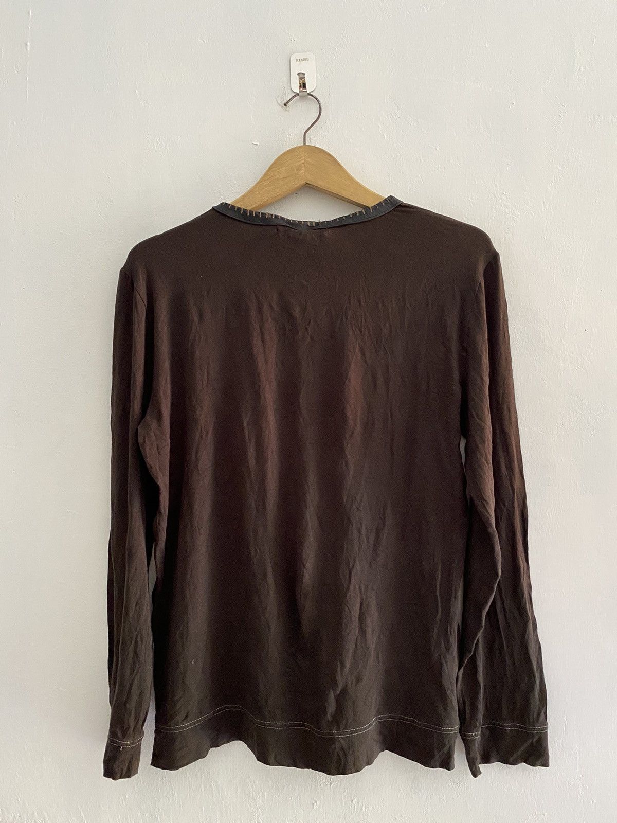 If Six Was Nine × Japanese Brand × Le Grande Bleu (L.G.B.) Hombruno v colar leather ifsixwasnine style Size US L / EU 52-54 / 3 - 2 Thumbnail