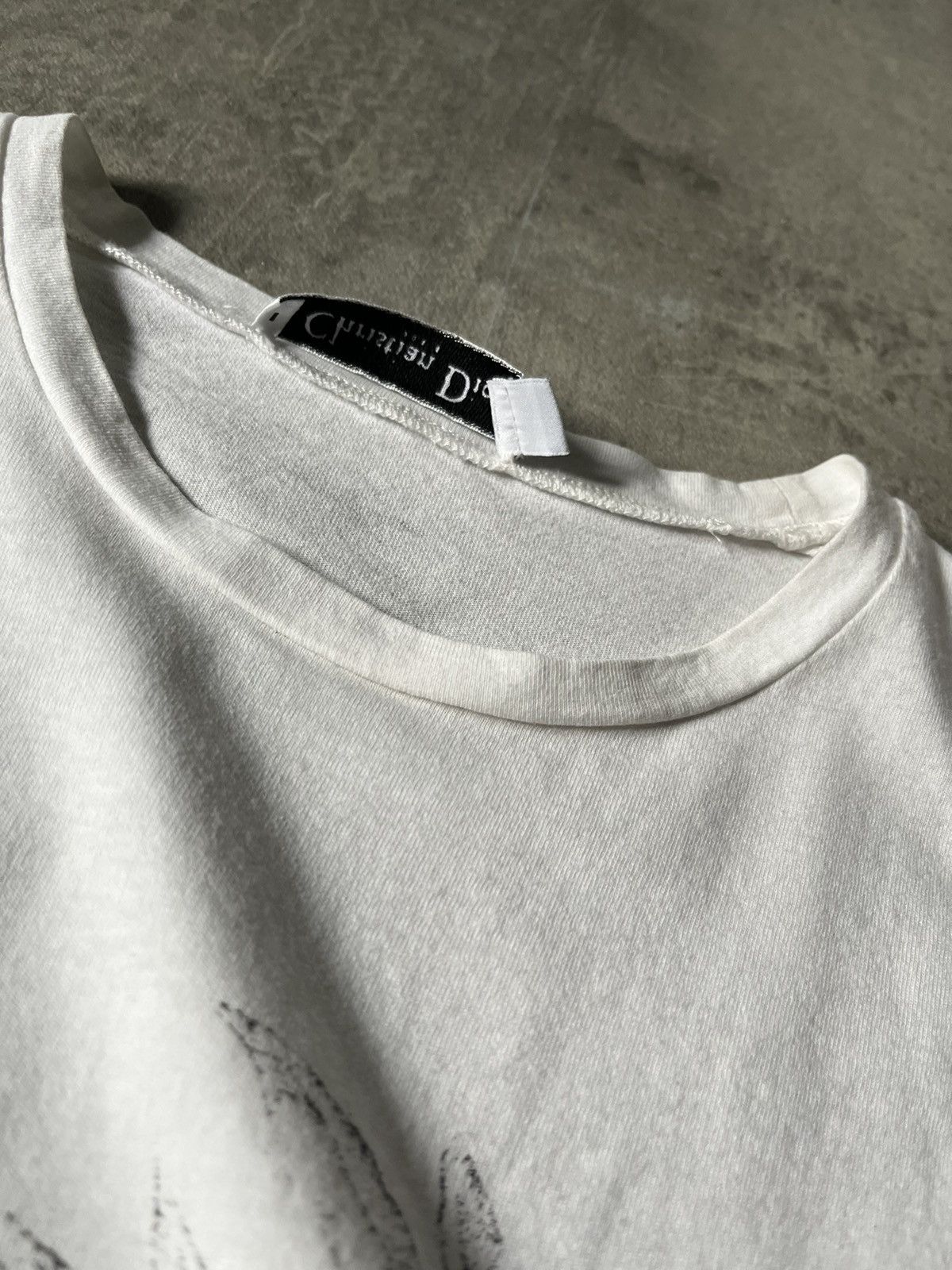 Vintage Christian Dior white T-shirt tropical very rare