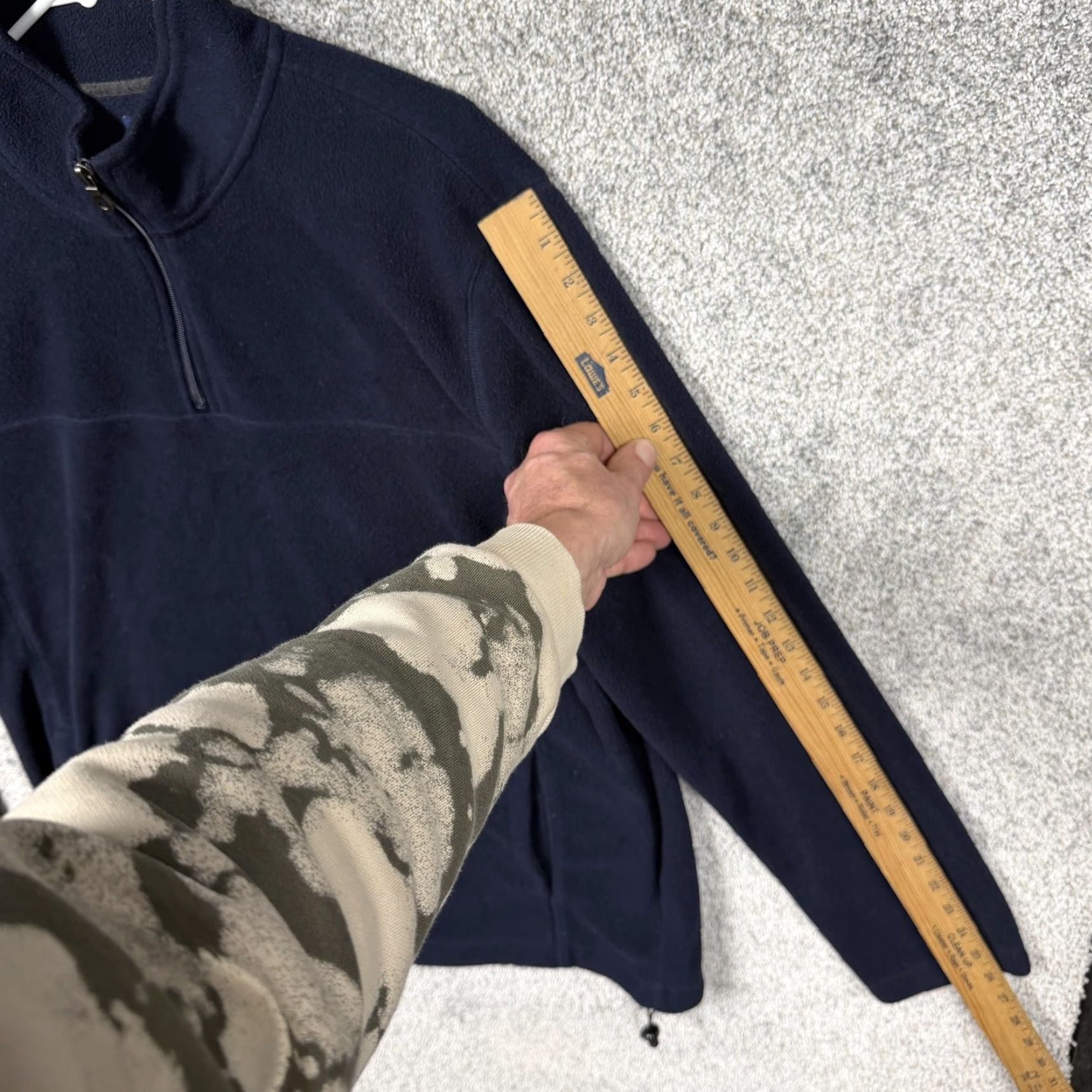 Croft & Barrow Croft & Barrow Jacket Mens L Blue Fleece 1/4 Zip Pullover Outdoor Hiking Size US L / EU 52-54 / 3 - 3 Thumbnail