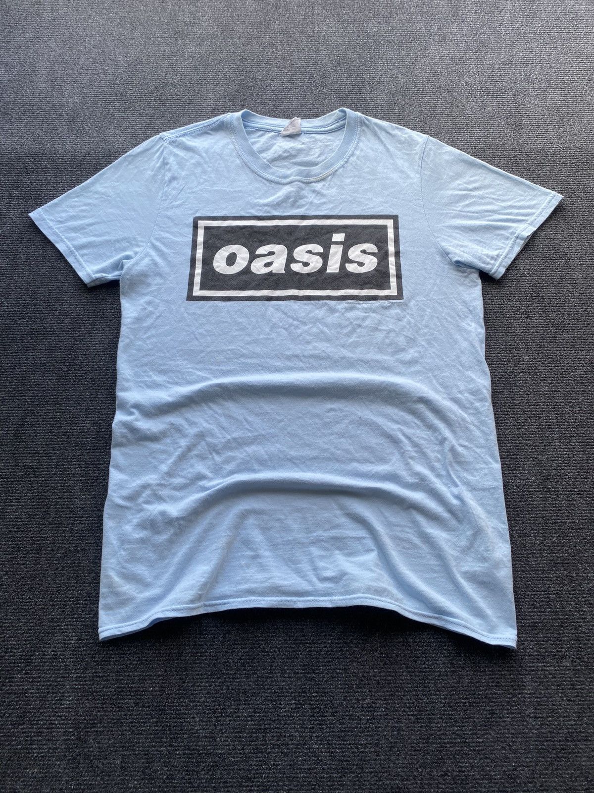 Band Tees 🔥00s 2020 Oasis Band Tour blue tee faded Size US S / EU 44-46 / 1 - 1 Thumbnail