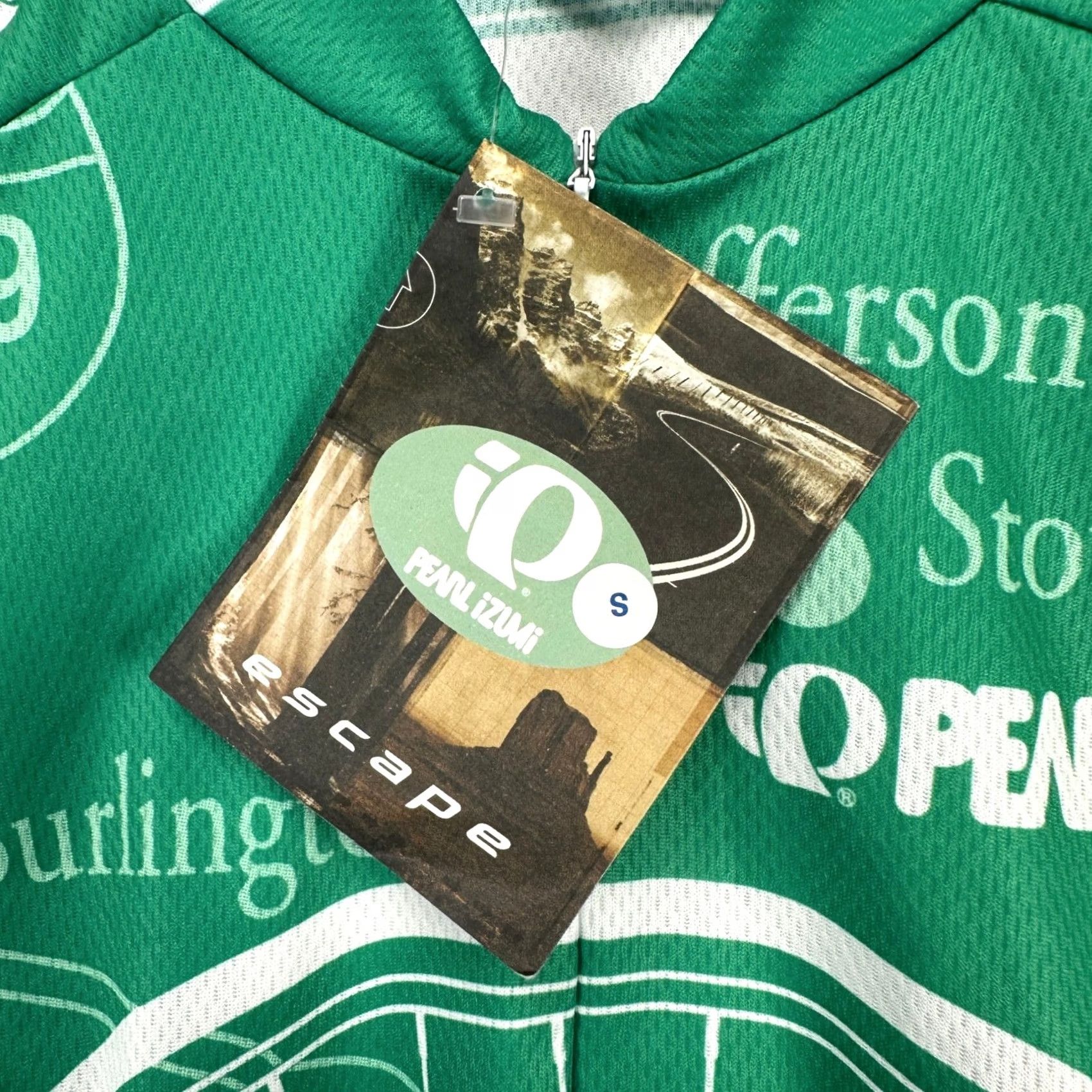 PEARL iZUMi Pearl Izumi Escape Jersey Shirt Green Small Graphic 1/4 Zip Cycling Mens Short Sleeve NEW Size US S / EU 44-46 / 1 - 2 Thumbnail