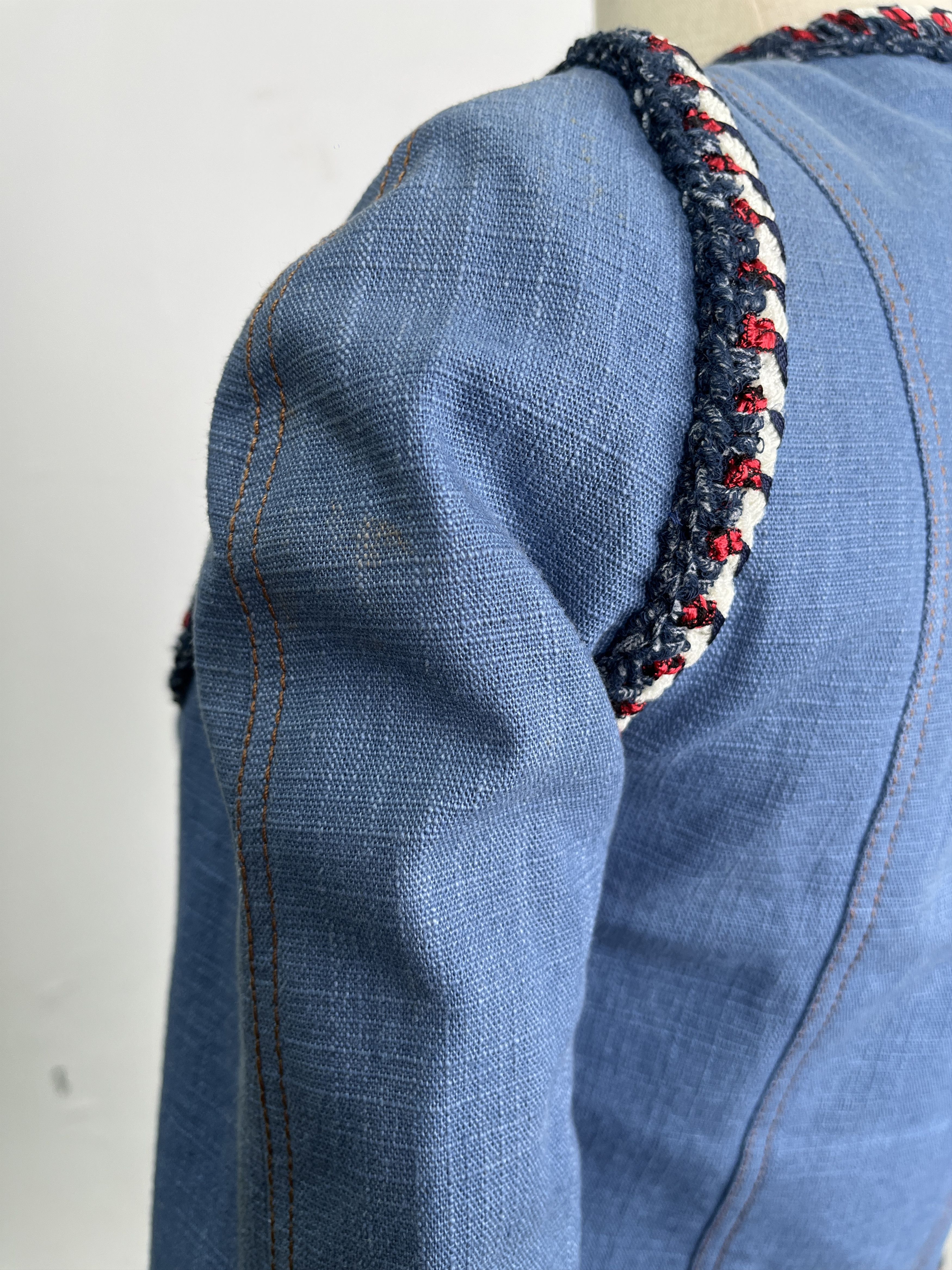 Chanel Chanel Blue Resort Collection 2013 Denim Jacket Size XS / US 0-2 / IT 36-38 - 7 Thumbnail