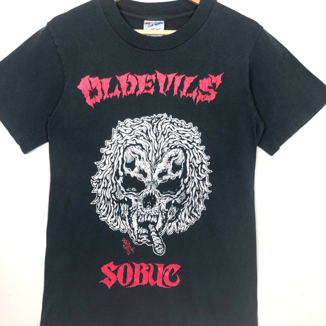 Band Tees × Vintage Vintage 90s Sobut/Balzac Oldevils Legend Of Blood Band Tee Size US S / EU 44-46 / 1 - 3 Thumbnail