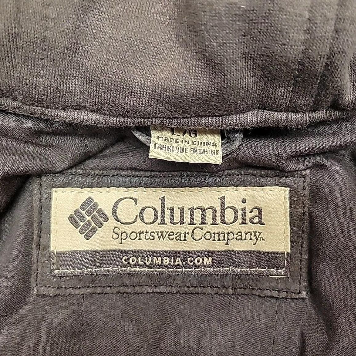 Vintage Columbia Jacket Men Large Brown Leather Hooded Full Zip Insulated Removable Hood Size US L / EU 52-54 / 3 - 6 Thumbnail