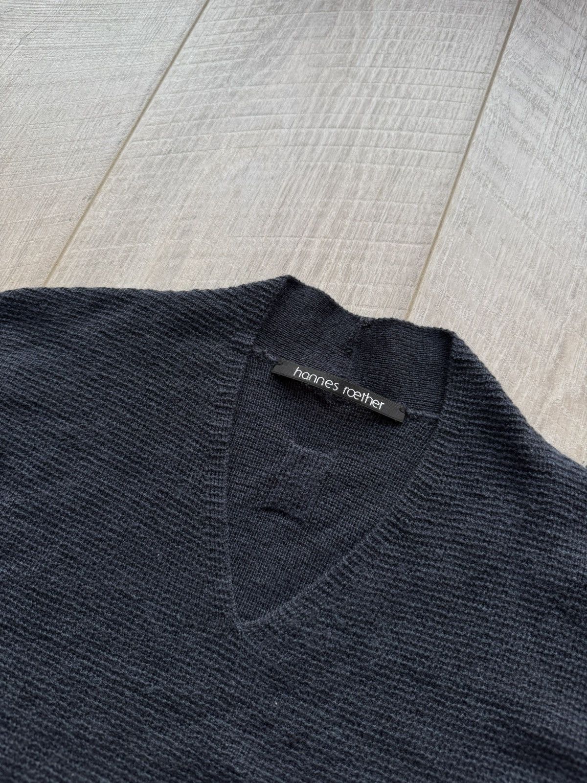 hannes roether Hannes Roether Wool Knitted Sweater Blue V Neck Size US M / EU 48-50 / 2 - 4 Thumbnail