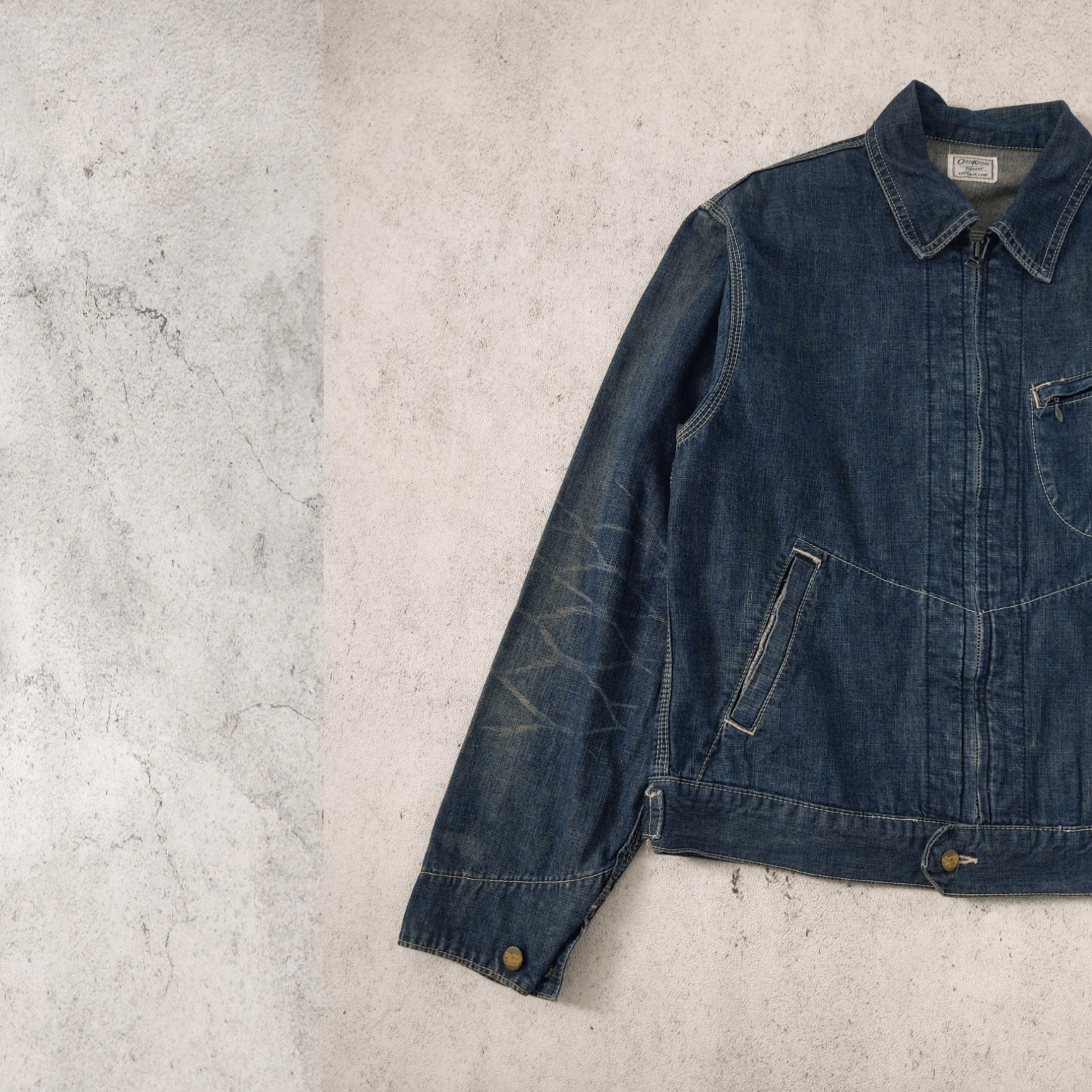 Japanese Brand × Oshkosh Sunfaded Oshkosh Classic Vintage Line 90s Denim Jacket Size US L / EU 52-54 / 3 - 8 Thumbnail