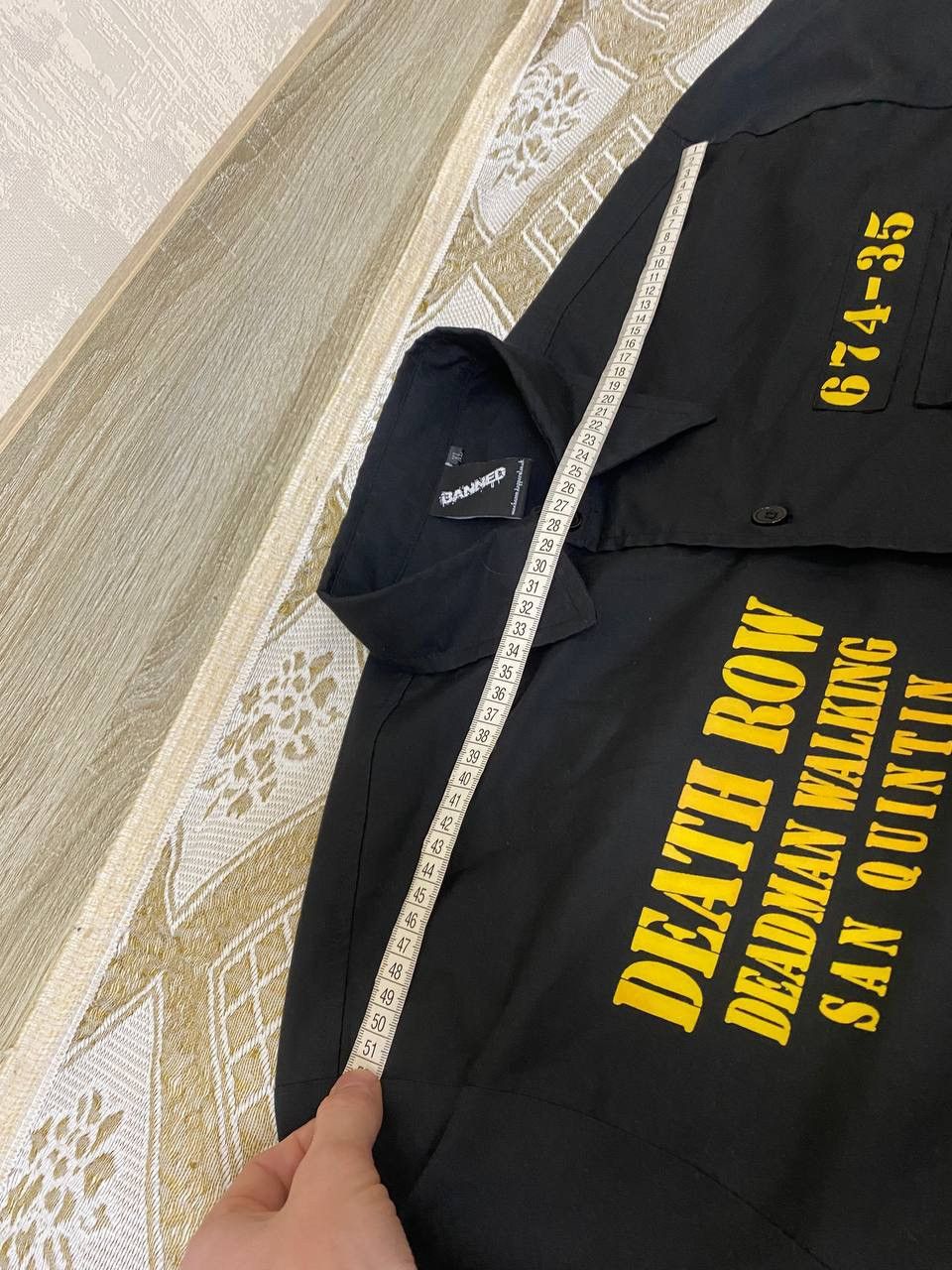 Death Row Records 🔥 Death Row Records Deadman Walking Button Up Shirt Movie Size US XL / EU 56 / 4 - 13 Thumbnail