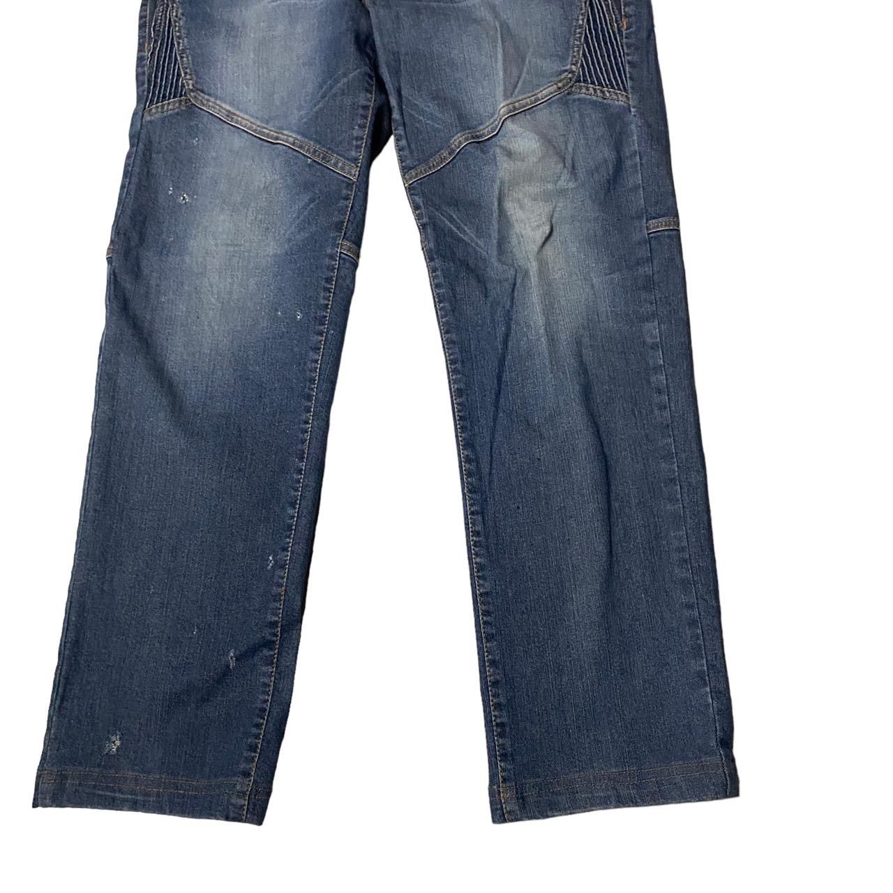 If Six Was Nine K2 Japanese Flared Embroided Straight Cut Jeans Size US 32 / EU 48 - 14 Thumbnail