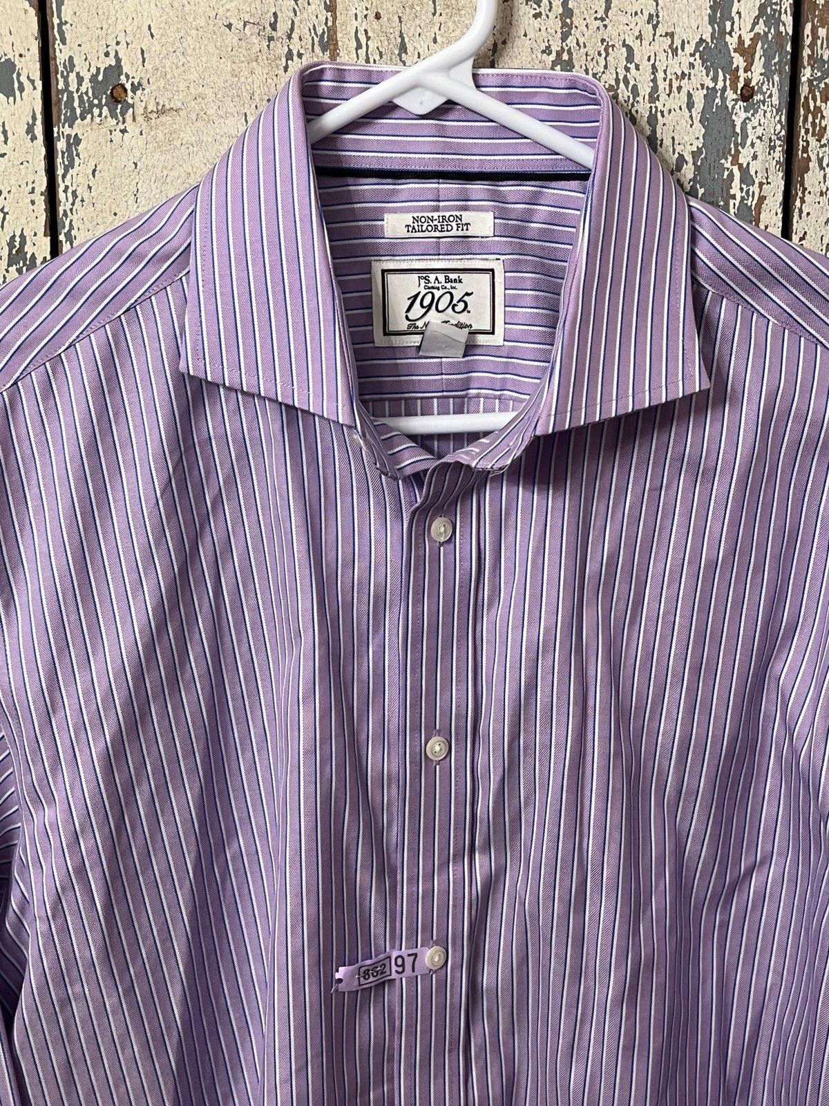 Jos. A. Bank Jos. A. Bank purple Non-iron Button down shirt, mens 16-34 Size 42R - 5 Thumbnail