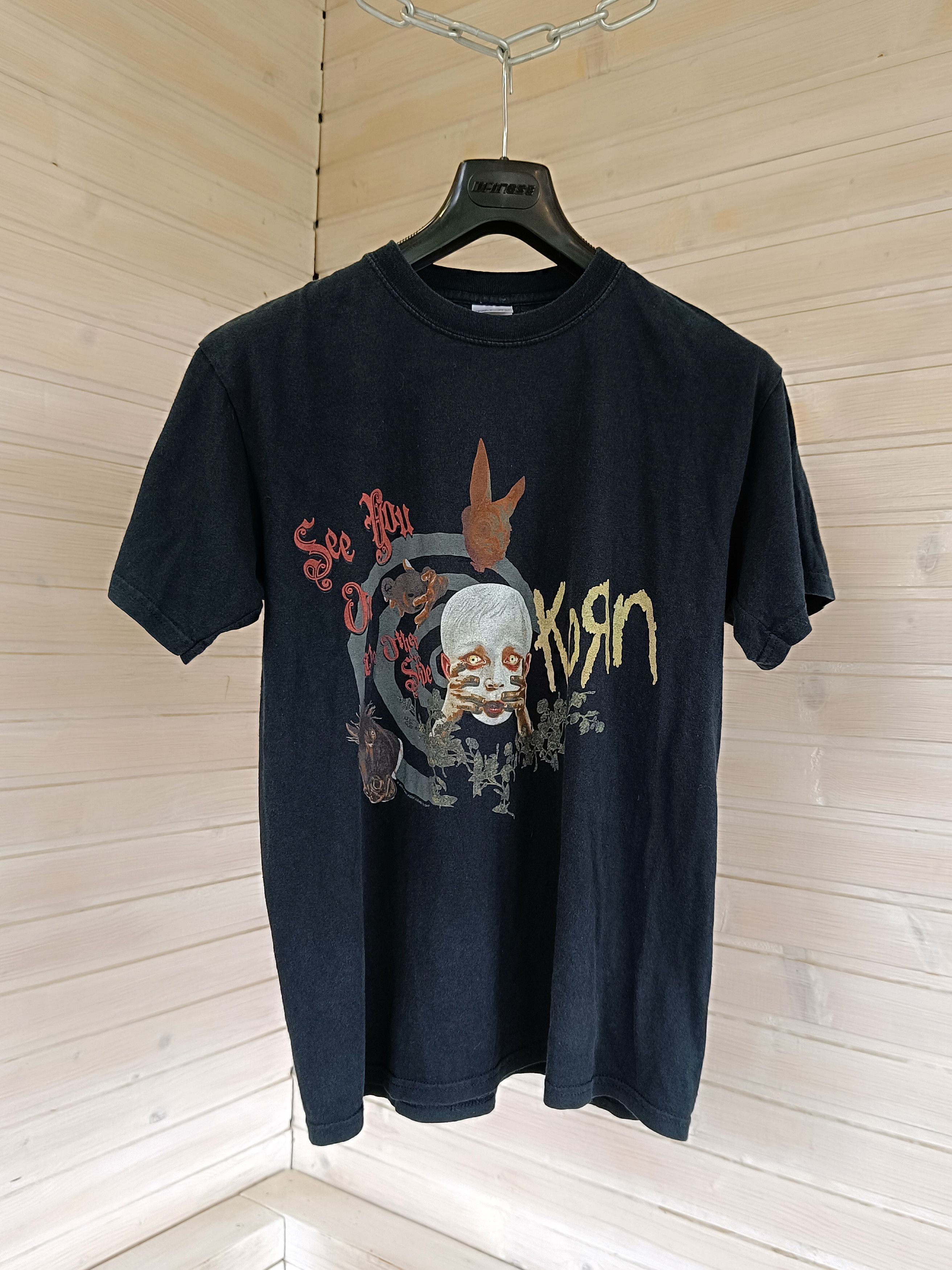 Band Tees × Gildan × Vintage Vintage Korn 2005 See You On The Other Side Shirt Rare Print Size US M / EU 48-50 / 2 - 1 Thumbnail