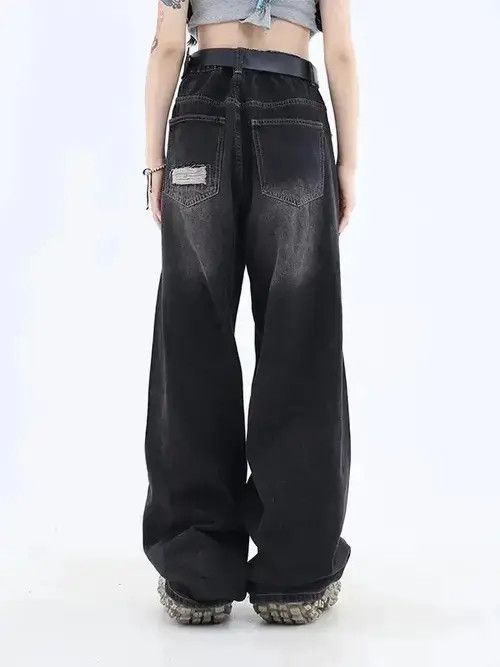 Jean Gothic Black Jeans High Waist Size US 32 / EU 48 - 4 Thumbnail