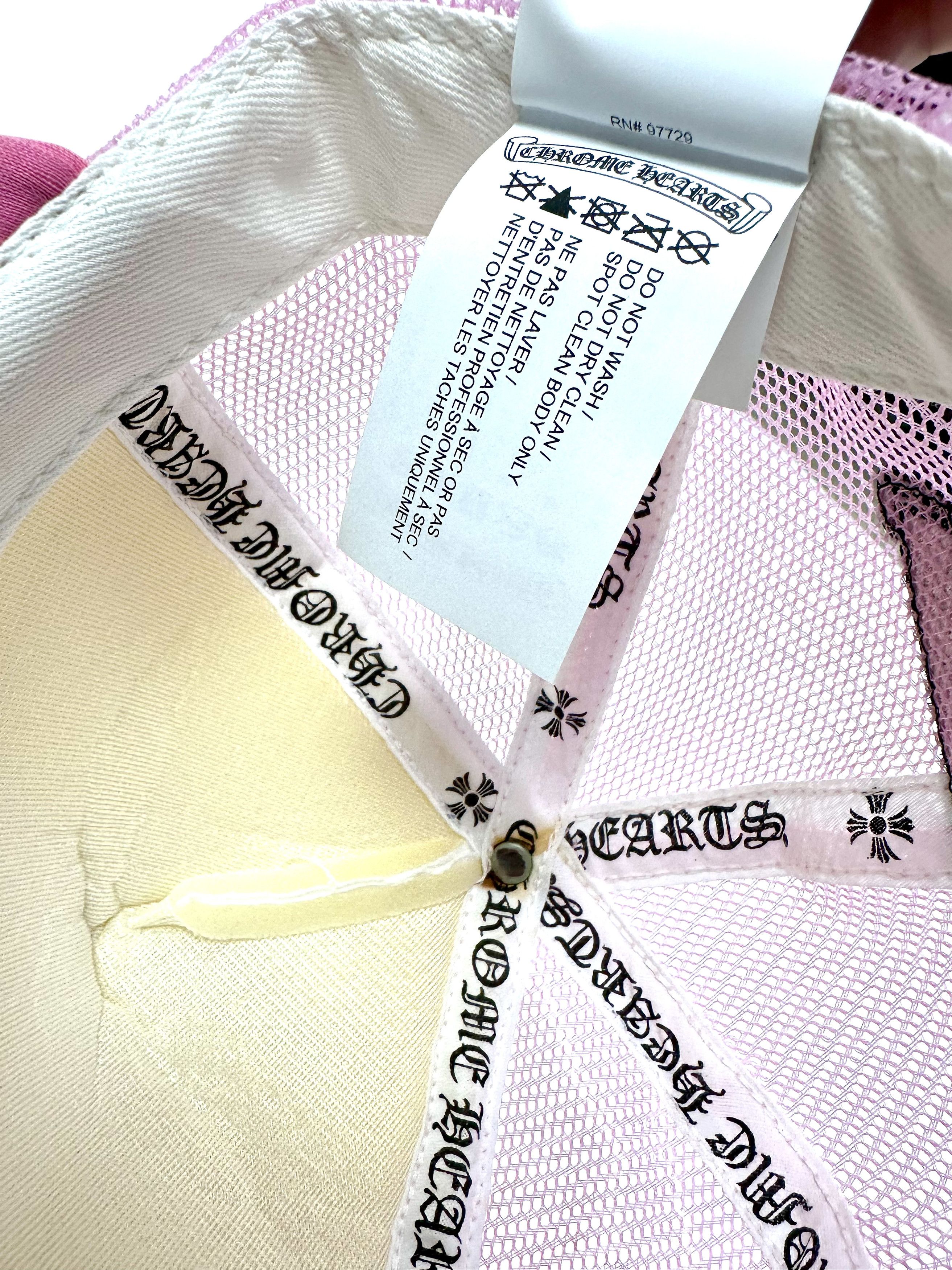 Chrome Hearts Chrome Pink CH Trucker Size ONE SIZE - 6 Thumbnail