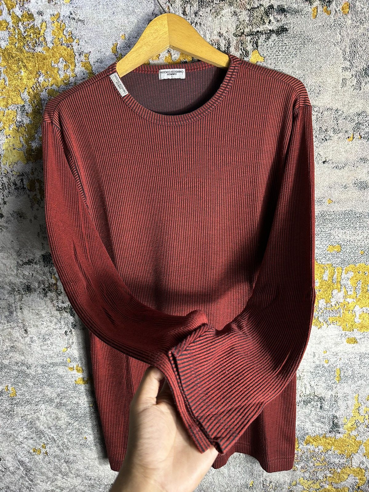 Hiroko Koshino Homme 2000s Archive HIROKO KOSHINO - WESTERN THERMAL LONG SLEEVE Size US M / EU 48-50 / 2 - 5 Thumbnail