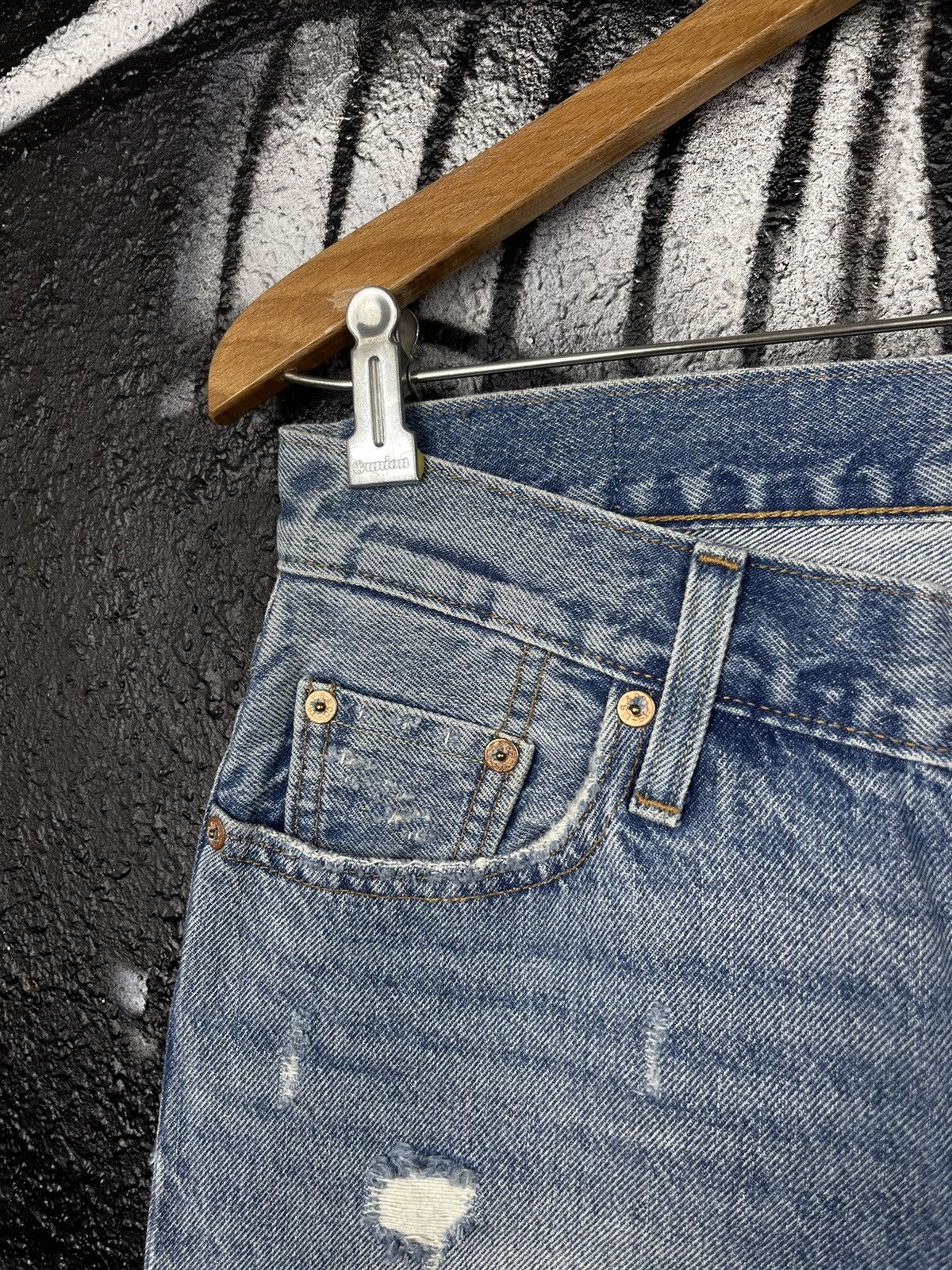 Levi's Levi’s 501 CT Woman’s Boyfriend Patchwork Selvedge Jeans Size 25" / US 0 / IT 36 - 13 Thumbnail