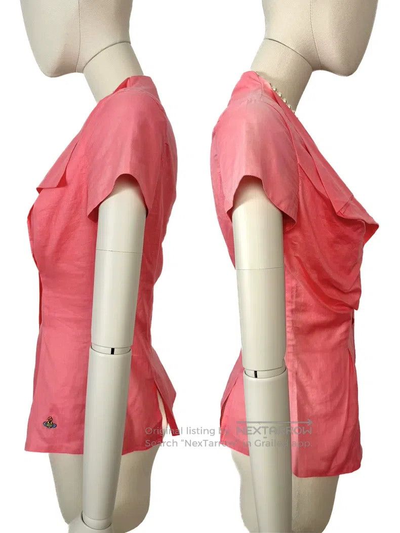 Vivienne Westwood Vivienne Westwood Pink Asymmetrical Short Sleeve Tailored Size XS / US 0-2 / IT 36-38 - 5 Thumbnail
