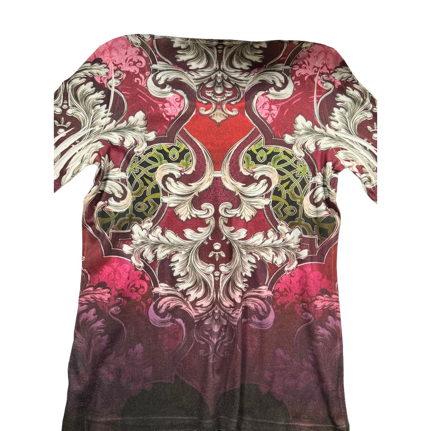 Other Energy World Wear Flowery Sparkly Stoned Top Large Size L / US 10 / IT 46 - 8 Thumbnail