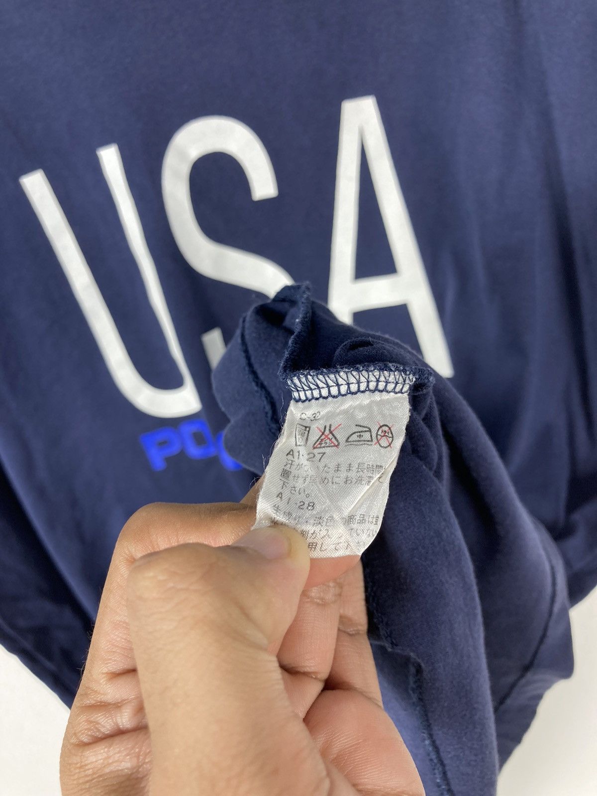 Polo Ralph Lauren × Vintage Vintage Polo Sport Usa By Ralph Lauren Usa Flag T-Shirt Size US L / EU 52-54 / 3 - 5 Thumbnail