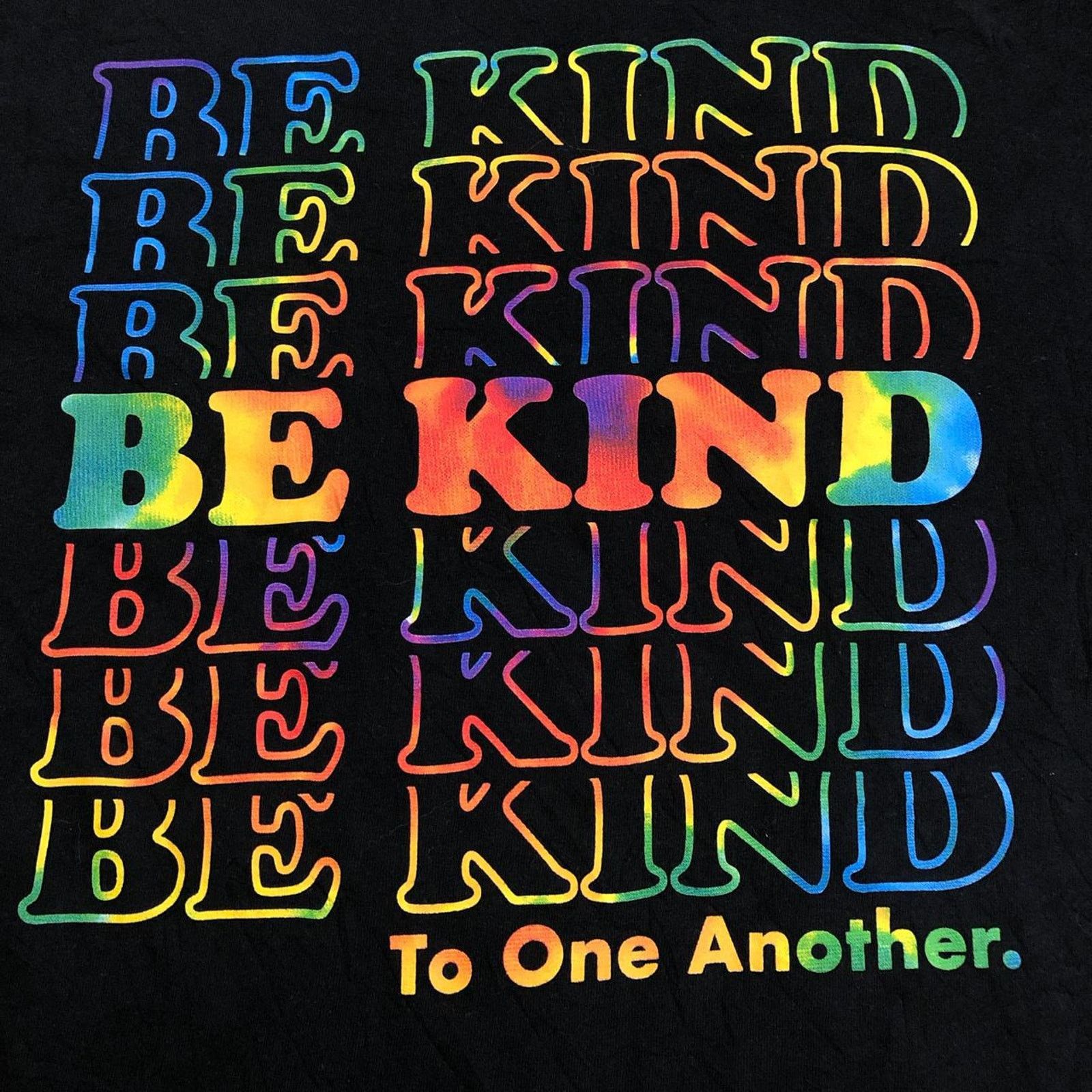 Other Black/Rainbow ‘Be Kind To One Another’ Graphic Tee Size M / US 6-8 / IT 42-44 - 3 Thumbnail