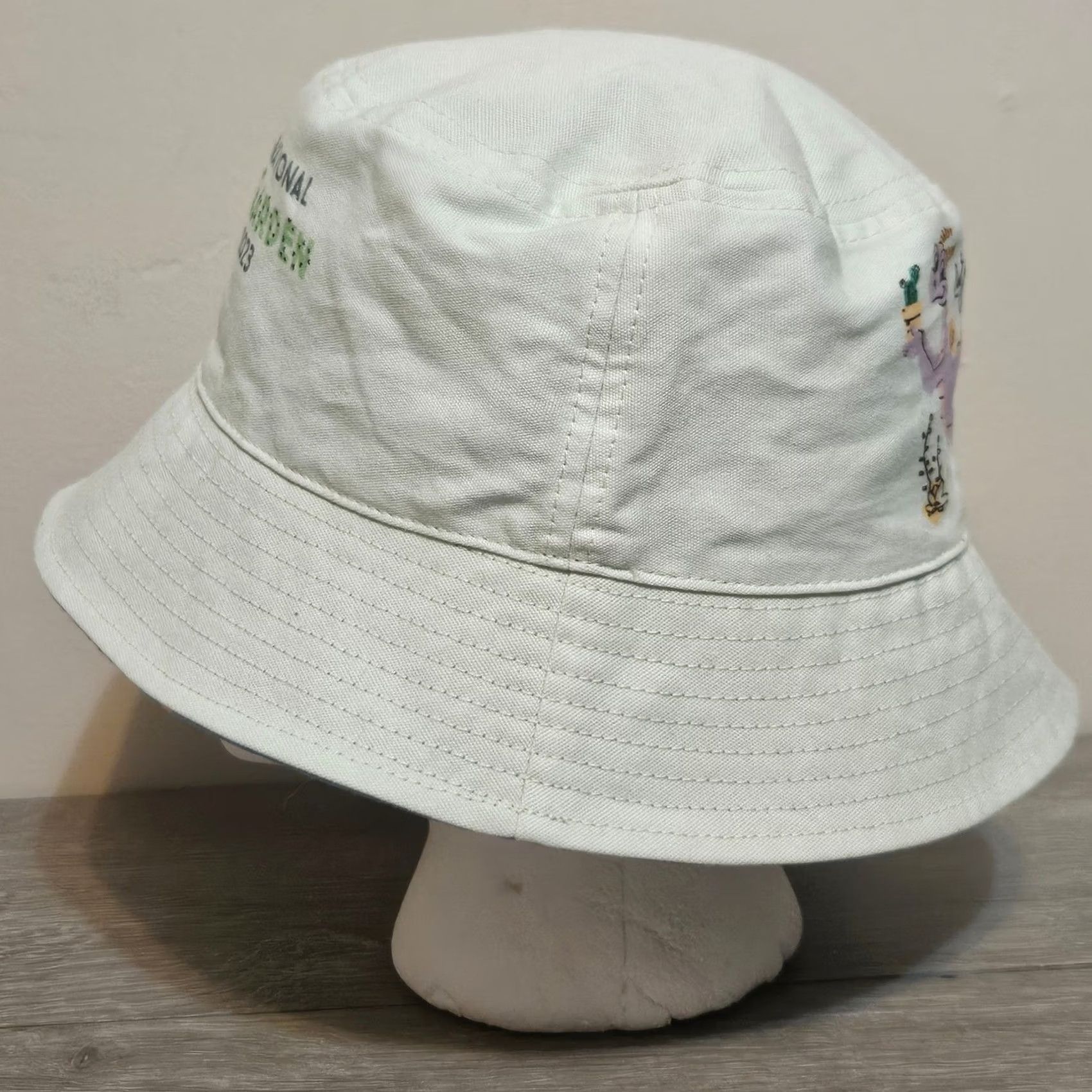 Disney Disney Figment Epcot Flower Garden Festival 2023 Reversible Blue Bucket Hat Men One Size Size ONE SIZE - 3 Thumbnail