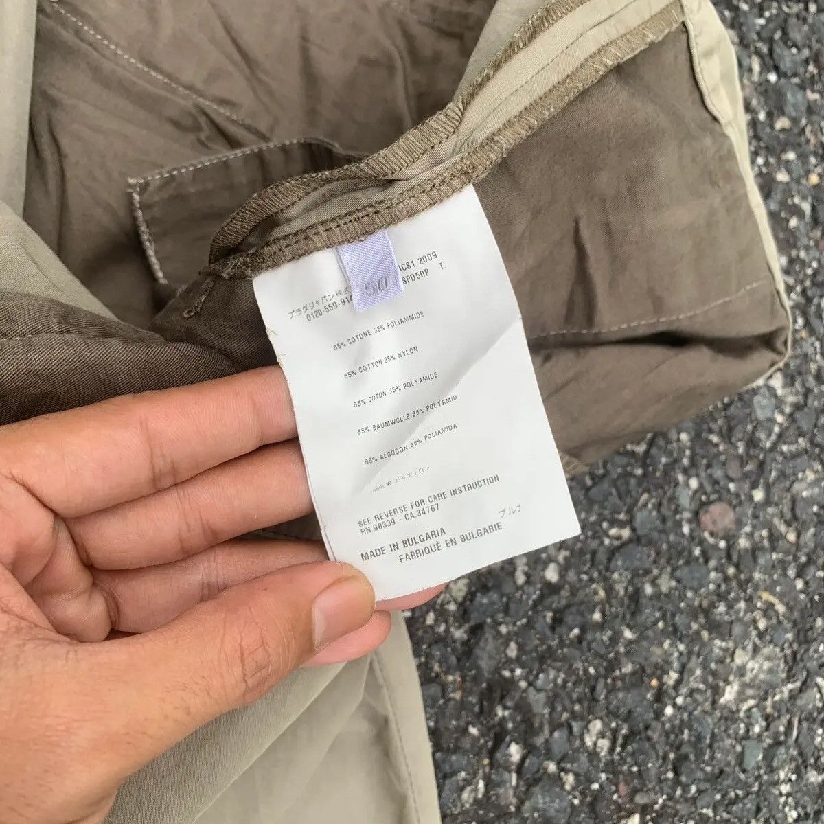 Designer × Prada × Vintage Prada W34 L33 Trousers Blank Designer Chino Pants Size US 34 / EU 50 - 13 Thumbnail