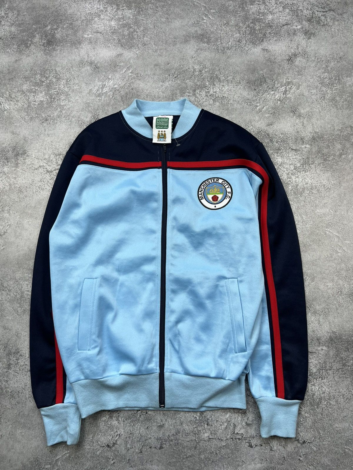 Other Score Draw Manchester City Soccer Football Zip Sweatshirt Size US S / EU 44-46 / 1 - 1 Thumbnail