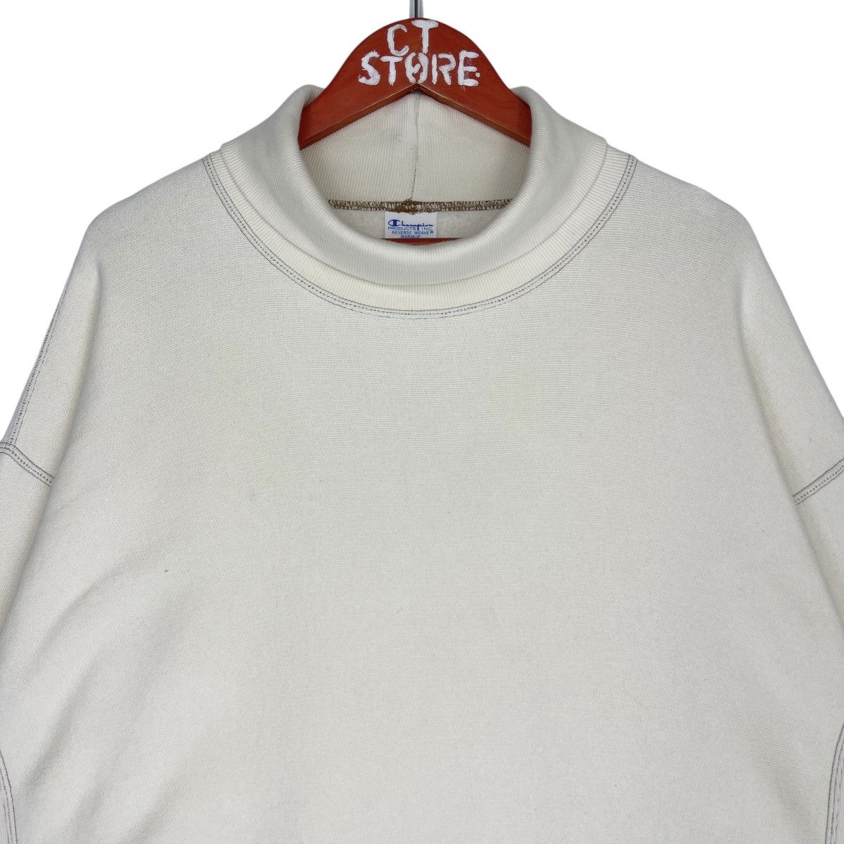 Champion × Vintage Vintage Champion Reverse Weave Turtleneck Sweatshirt Size XL Size US XL / EU 56 / 4 - 3 Thumbnail
