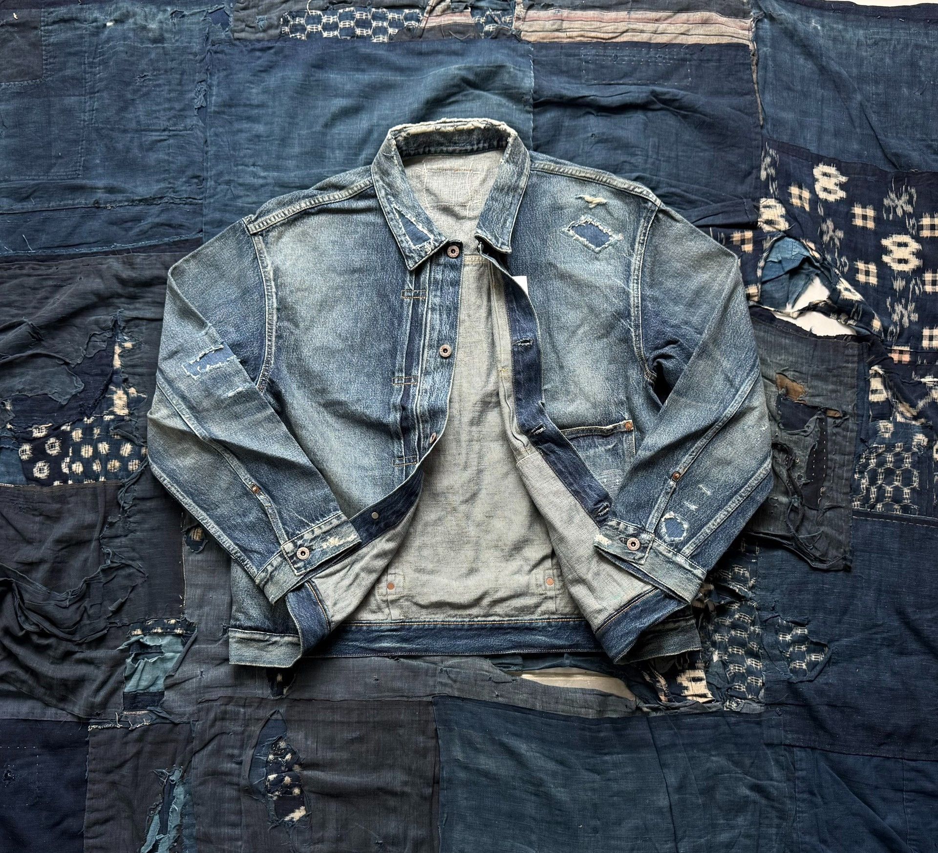 Madness MADNESS 24AW Aging Type-I Denim Jacket Size US XL / EU 56 / 4 - 2 Thumbnail