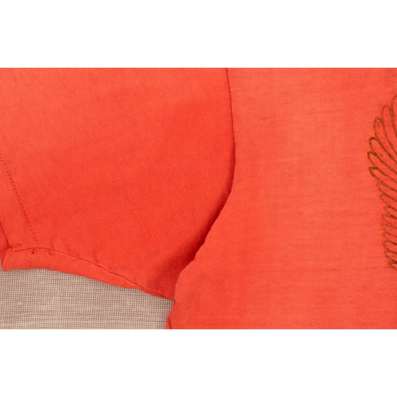 Vintage Harley Davidson 80s Eagle Orange TShirt M Mens VTG Graphic Tee Shirt Size US M / EU 48-50 / 2 - 7 Thumbnail