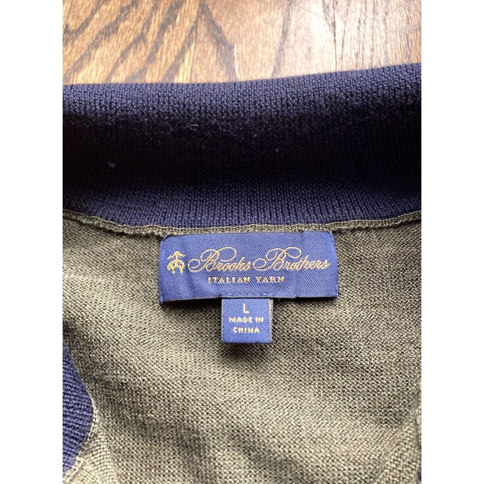 Brooks Brothers Brooks Brothers Sweater Shirt Mens Size L Wool Green 1/4 Zip Mock Neck Knitted Knit Zipper Regular Fit Classic Italian Nature Outdoor Preppy Pullover Size US L / EU 52-54 / 3 - 5 Thumbnail