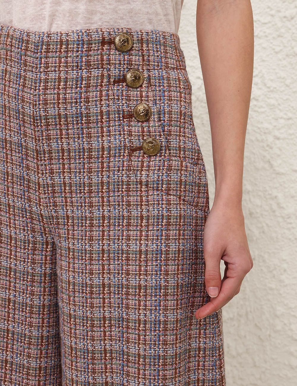 Zimmermann oc11z0825 Illustration Culottes Skirt in Multicolor Size 32" / US 10 / IT 46 - 5 Thumbnail
