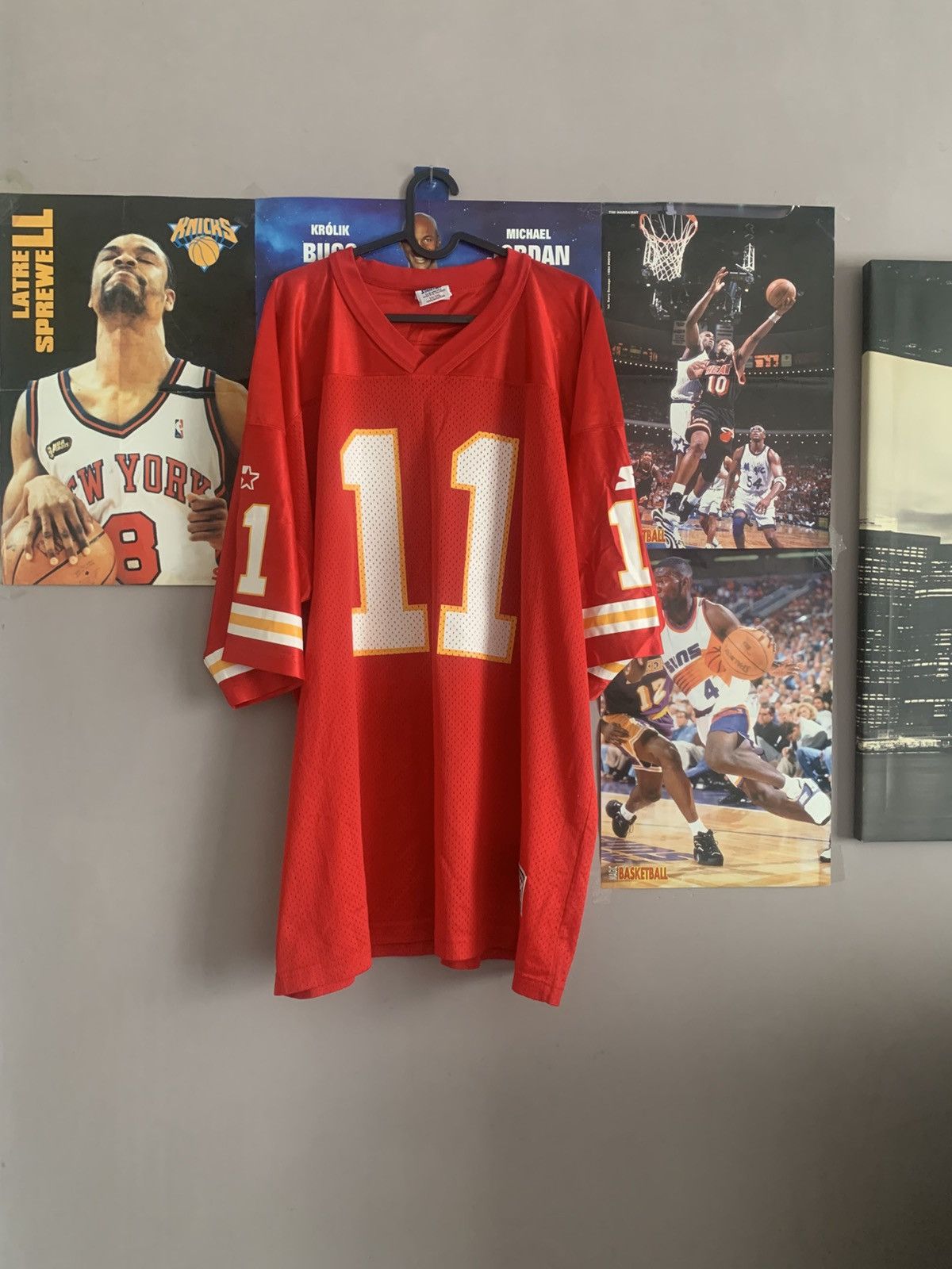 NFL × Starter × Vintage 90s Vintage Starter NFL Kansas City Chiefs #11 Elvis Grbac Size US XXL / EU 58 / 5 - 1 Thumbnail