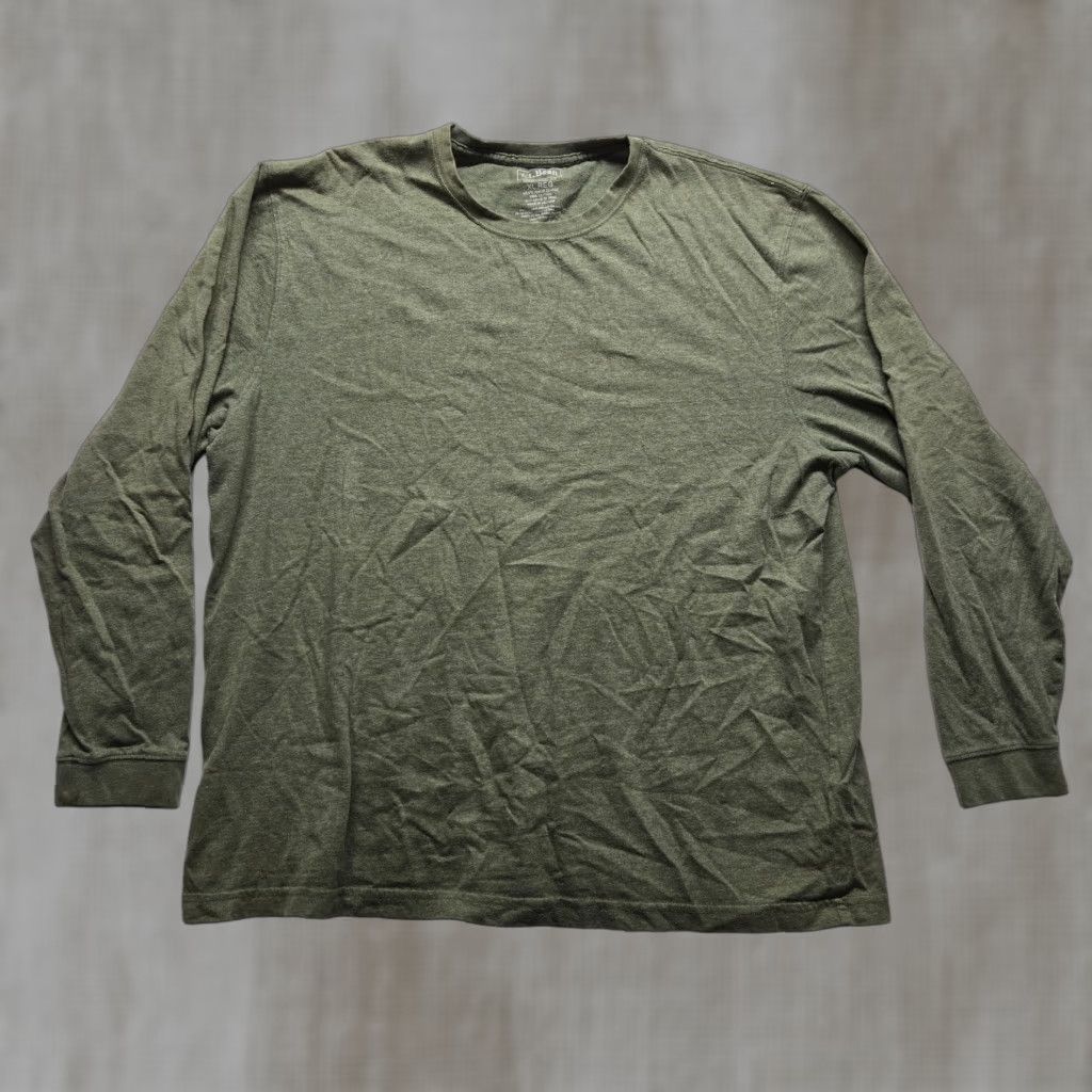 Vintage L.L. Bean Shirt Men XL Green 100% Cotton Long Sleeve Crew Neck Basic Casual Everyday" Size US XL / EU 56 / 4 - 1 Thumbnail